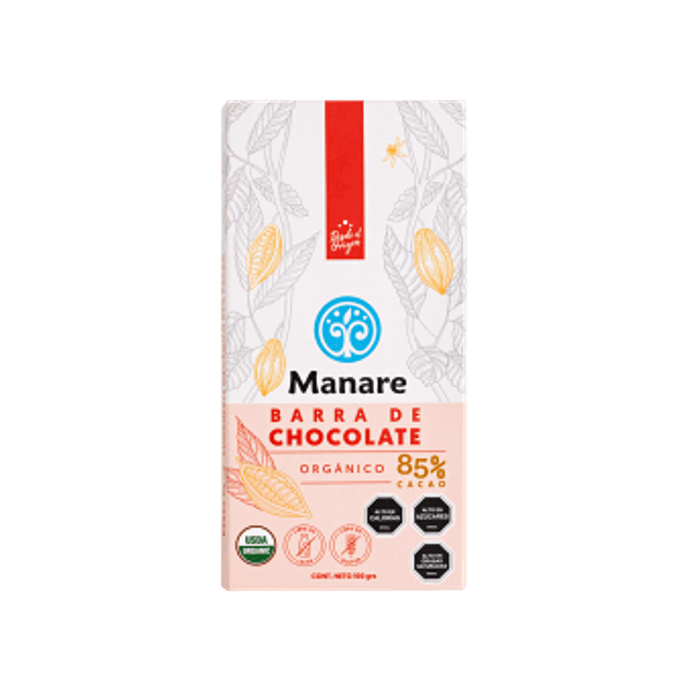 Barra de chocolate 85% cacao