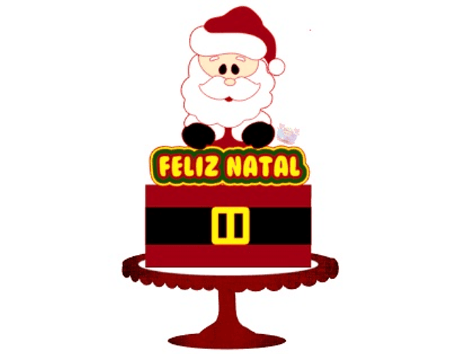 Arquivo topo de bolo natal combo com 20