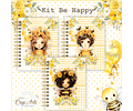 ARQUIVO DE ENCADERNAÇÃO ABELHINHA BEE HAPPY - CRYS ARTS