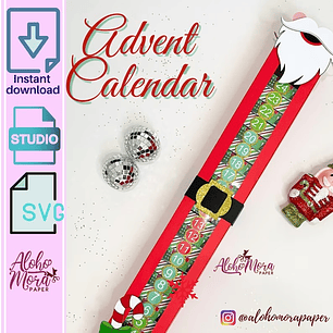 ARQUIVO DE CORTE CALENDÁRIO DO ADVENTO - ALOHOMORA