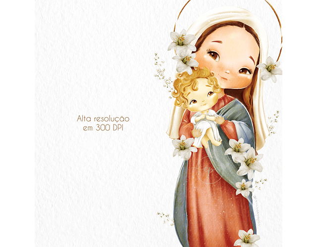 KIT DIGITAL MARIA MÃE DE JESUS - CARINAS PAPER