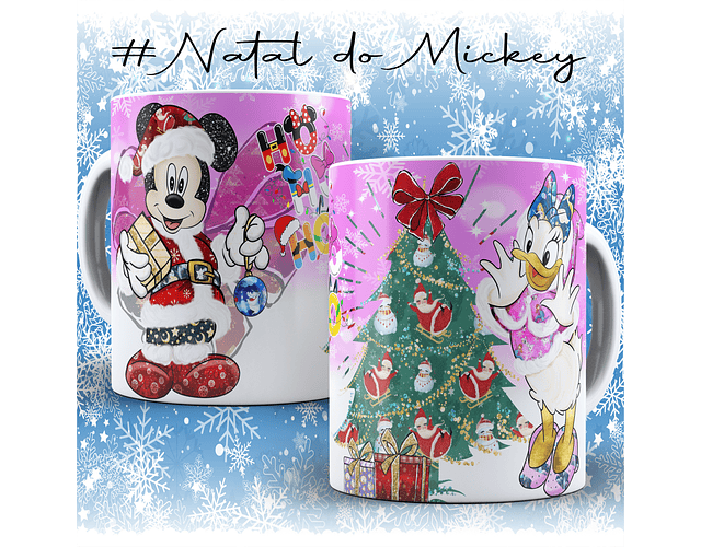 Arquivo caneca natal turma do mickey