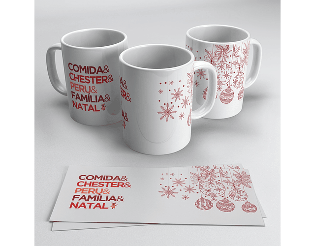 Arquivo caneca natal personagens 