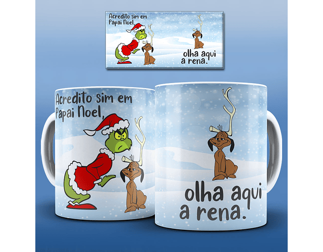 Arquivo caneca natal Grinch