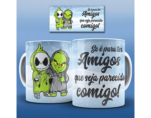 Arquivo caneca natal Grinch