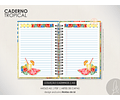 Arquivo caderno tropical A5 - Moldes da lê