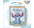 ARQUIVO ENCADERNAÇÃO KIT ESCOLAR STITCH - LINA CRIATIVA