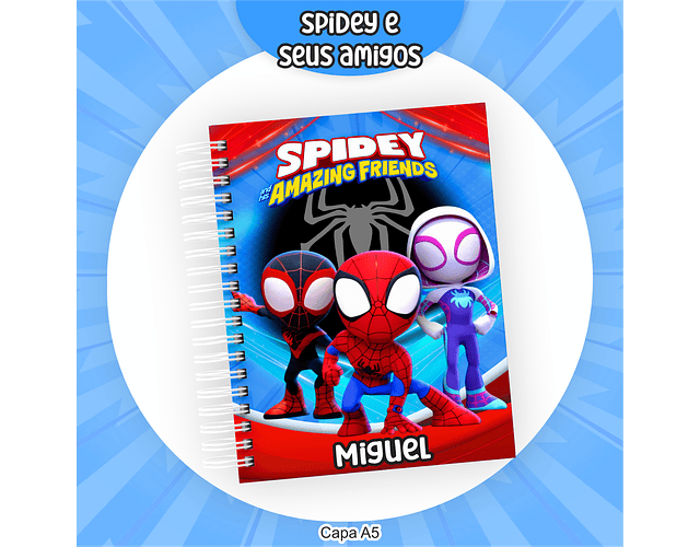 Arquivo Encadernação Kit Escolar Spidey e seus amigos - PAMELLA