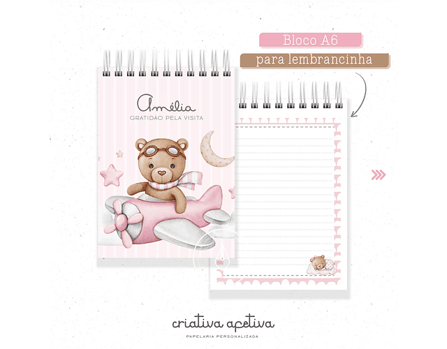 ARQUIVO COMBO BABY BEAR PINK ENCADERNAÇÃO - CRIATIVA AFETIVA