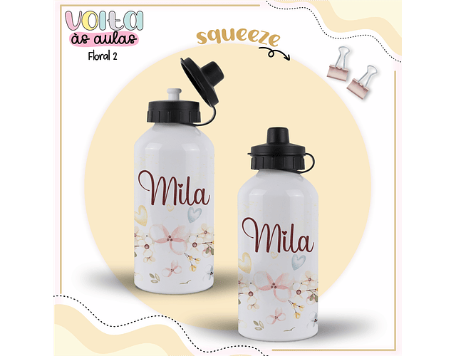 ARQUIVO ENCADERNAÇÃO KIT ESCOLAR FLORAL - LINA CRIATIVA