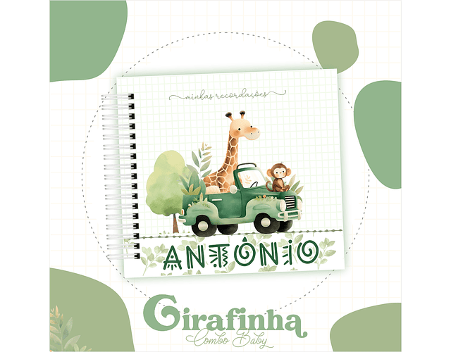 ARQUIVO KIT BABY GIRAFINHA SAFARI - LUMA