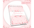 Arquivo Encadernação Kit Baby Sakura Rosa floral - PAMELLA