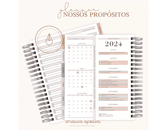 ARQUIVO PLANNER NOSSOS PROPÓSITOS COMBO - CRIATIVA AFETIVA