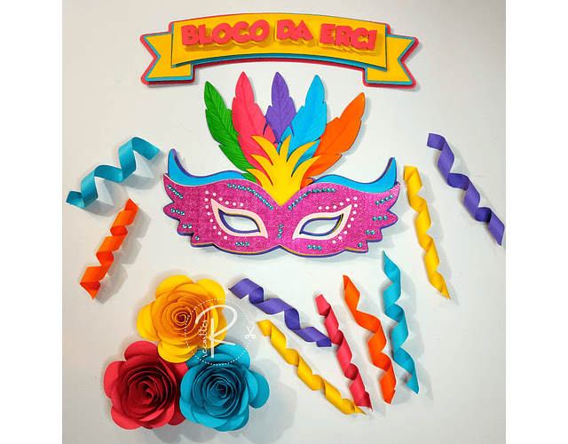 Arquivo Topo de bolo Carnaval Máscaras - EM CAMADAS Reccortes