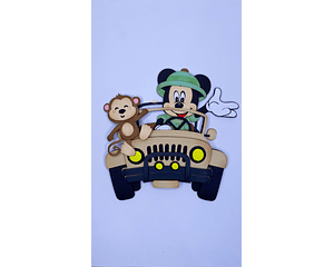 Arquivo Topo de Bolo Mickey Safari EM CAMADAS- ElaFazPraVc