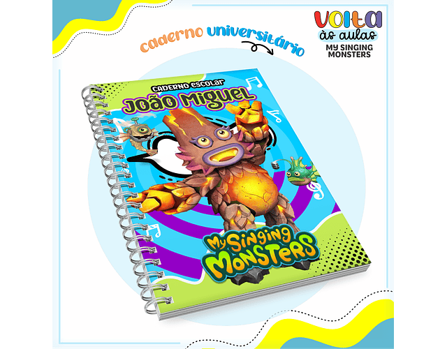 Arquivo Encadernação Kit Escolar My Singing Monsters - LINA CRIATIVA