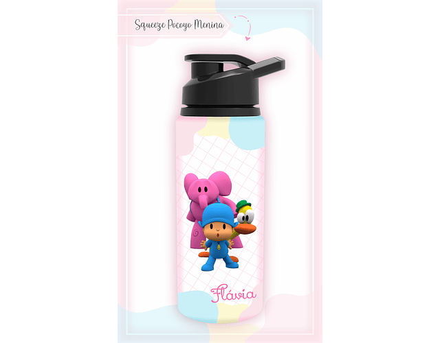 Arquivo Encadernação Kit Escolar Pocoyo Menina - LINA CRIATIVA