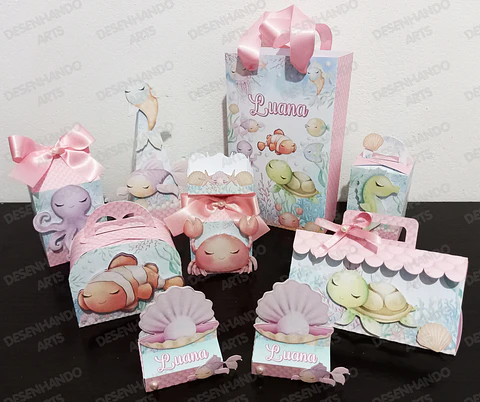 Arquivo de corte fundo do mar menina