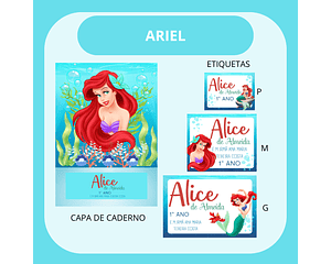 Arquivo etiqueta escolar ariel