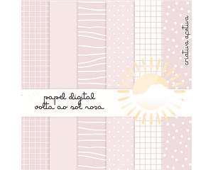 Kit digital volta ao sol rosa