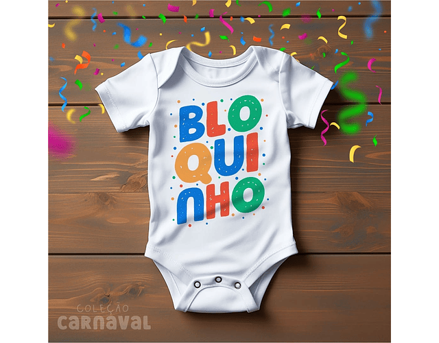 Arquivo Sublimação Body Infantil Carnaval