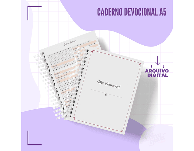 Arquivo caderno A5 meu devocional