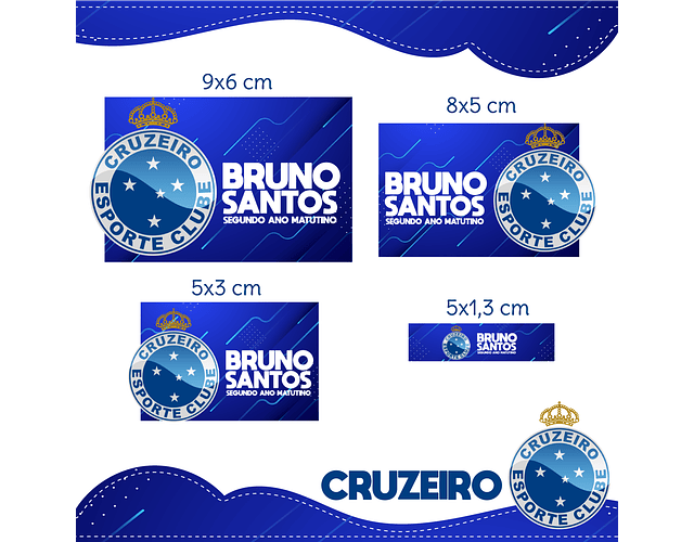 Arquivo agenda e etiquetas cruzeiro