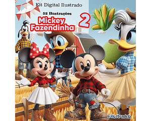 Kit digital mickey fazendinha - ilustradeb