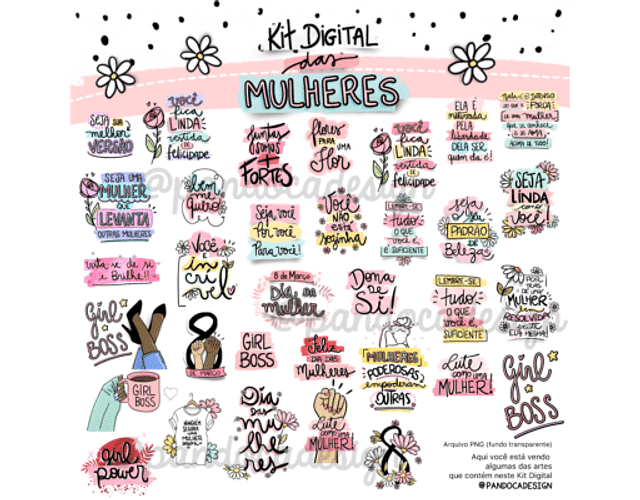 Kit Digital Dia das Mulheres - Pandoca 2021