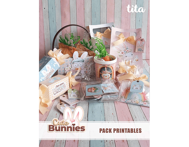 Arquivo Cute Bunnies - Pack Printables - Tita