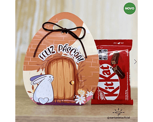 Arquivo Páscoa Porta Kit Kat Ovinho -  Santa Ideia