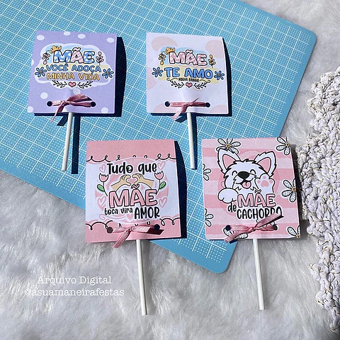 Arquivo Dia das Mães Capa para Pirulito - A SUA MANEIRA FESTAS