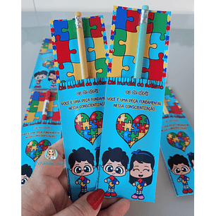 Arquivo porta lápis autismo