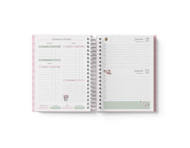 Arquivo Miolo Agendas Jardim A5 e Master 2025 - BRANCO PAPEL