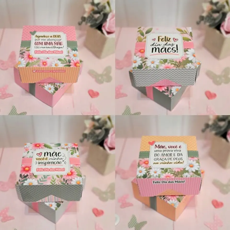 Arquivo Caixinhas Quadradas Dia das Mães  1