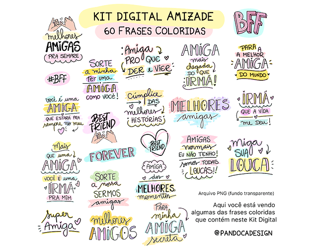 Kit Digital Amizade - Pandoca