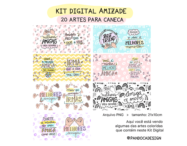 Kit Digital Amizade - Pandoca