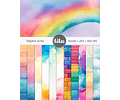 Kit Digital Combo de Papeis Coleção Rainbow - Tita