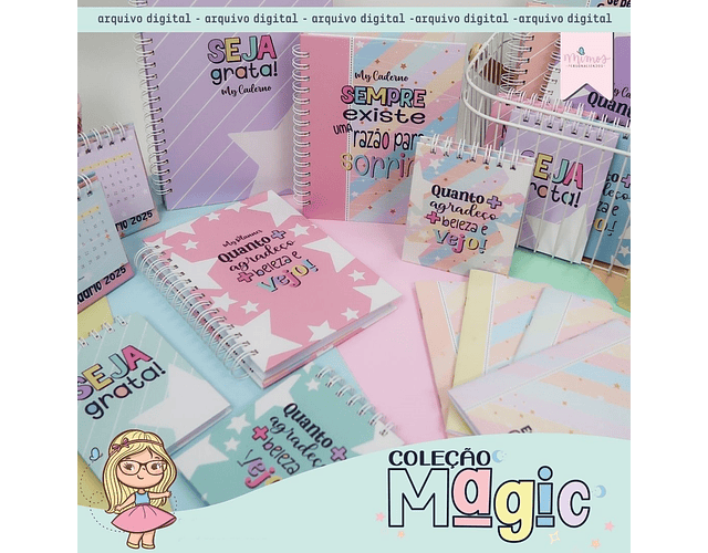 Arquivo Encadernação Coleção Magic - MIMOS PERSONALIZADOS