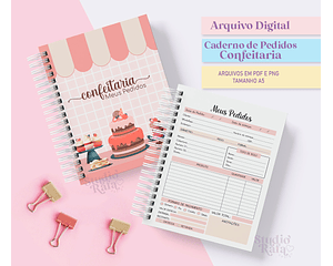 Arquivo Caderno de Pedidos da Confeiteira - STUDIO RAFA