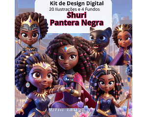 Kit Digital Pantera Negra Shuri