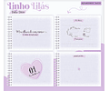 Arquivo Combo Encadernação Baby Linho Alfabeto Lilás