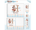 Arquivo Combo Encadernação Baby Ursinho Aviador Alfabeto