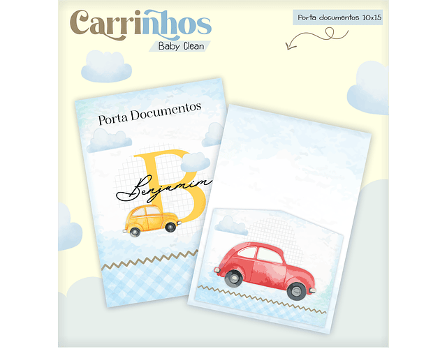 Arquivo Combo Encadernação Baby Carrinhos Alfabeto