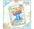 Arquivo Kit Encadernação Stitch Aquarela