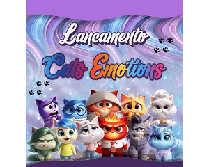 Kit Digital Cats Emotions - Gatos Divertidamente