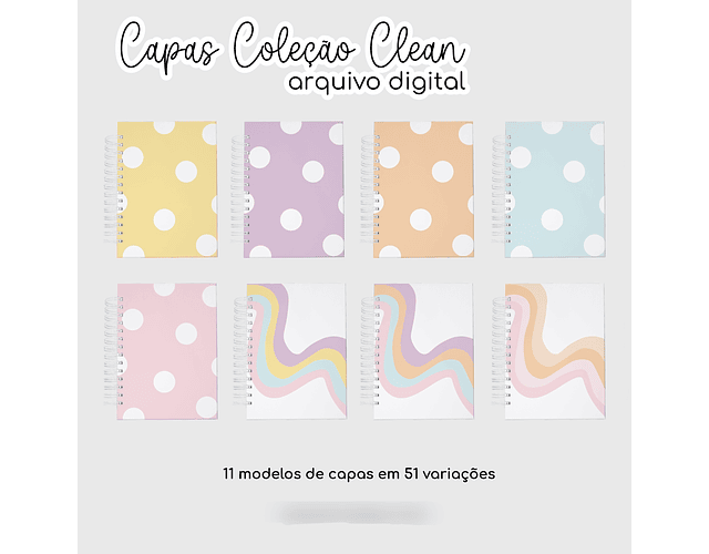 Arquivo Combo Encadernação Capas Clean - GE