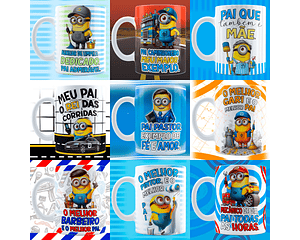 Arquivo Caneca Dia dos Pais Minnions Profissões