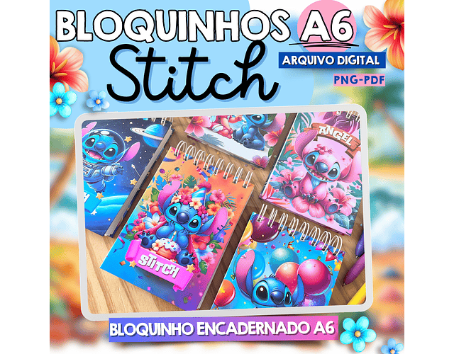 Arquivo Bloquinho A6 Stich