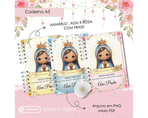 Arquivo Caderno Nossa Senhora Aparecida A5